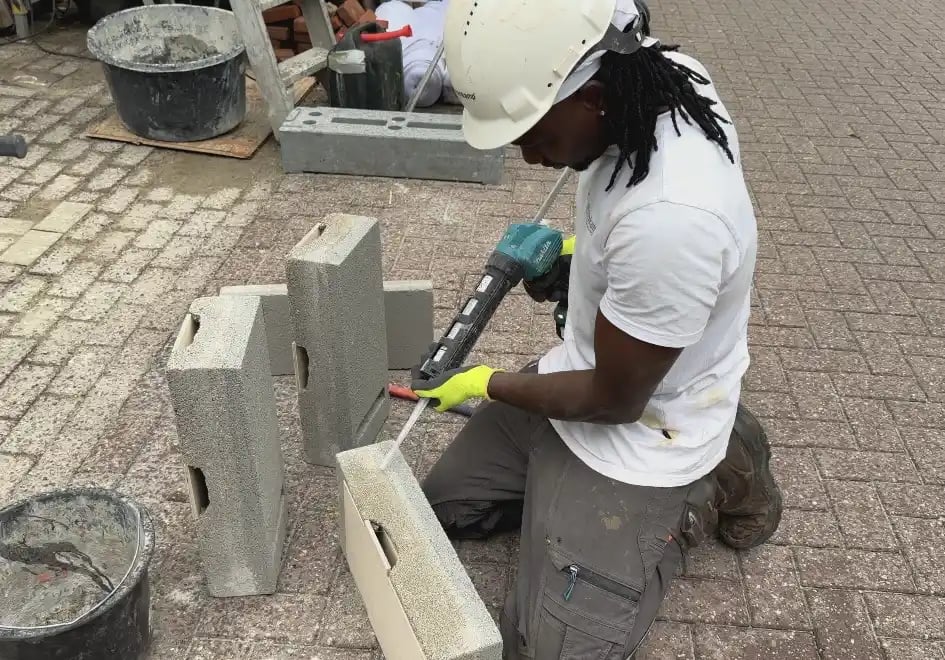 Vakman in actie