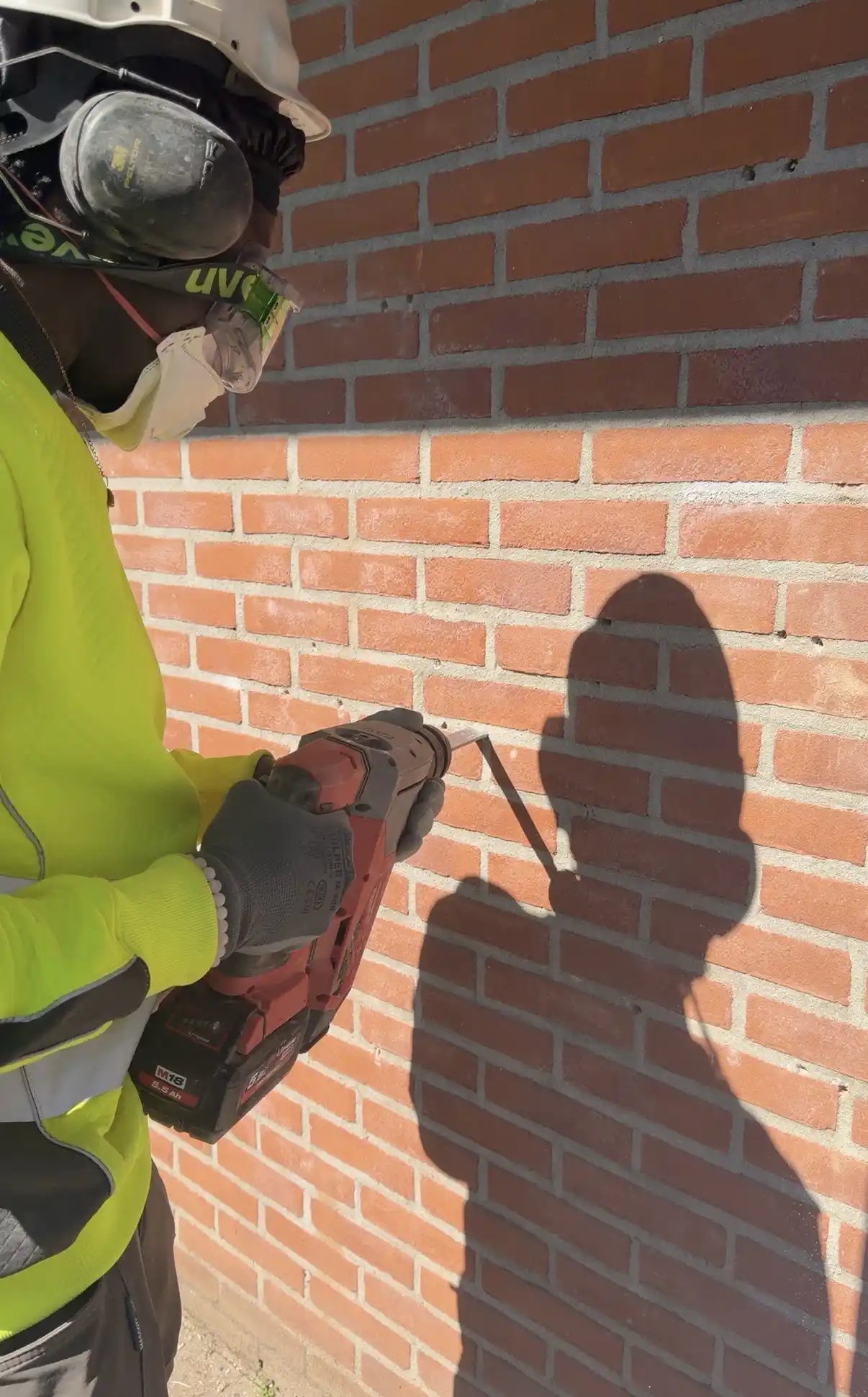 Vakman aan het werk