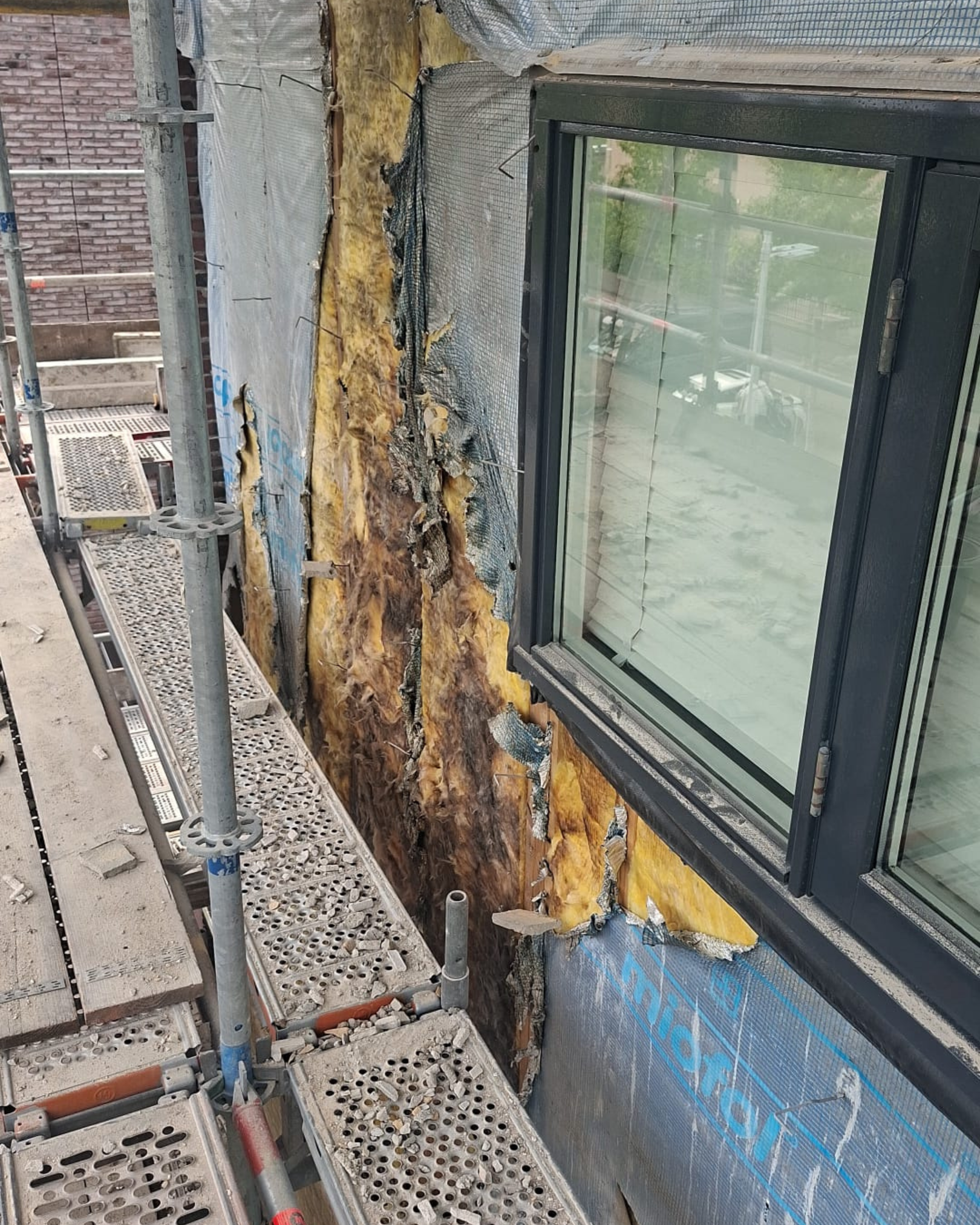 Brandschade gevel